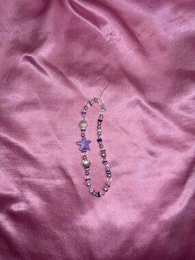 Purple Star Beaded Necklace
